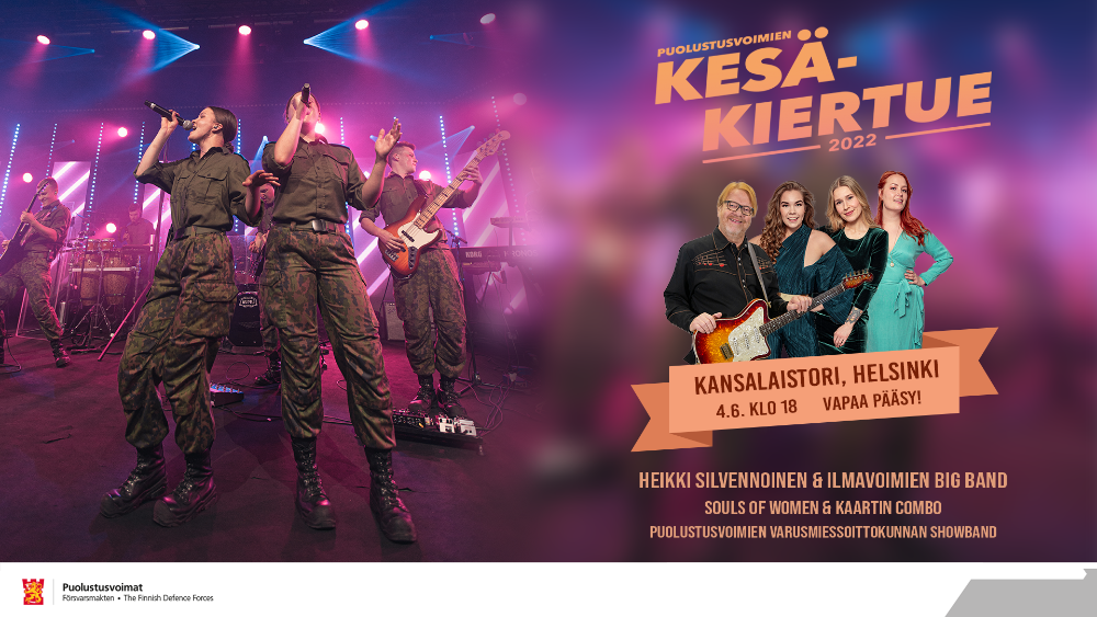Försvarsmaktens sommarturné 2022 Helsingfors Försvarsmaktens sommarturné 2022 Helsingfors