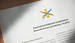 Försvarsmaktens kommendörs dagorder 1.8.2019