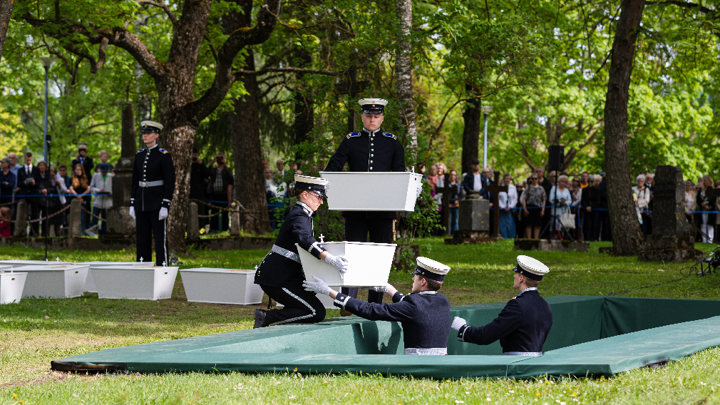 Interment at Lappeenranta Memorial Cemetery for the Fallen.&nbsp;