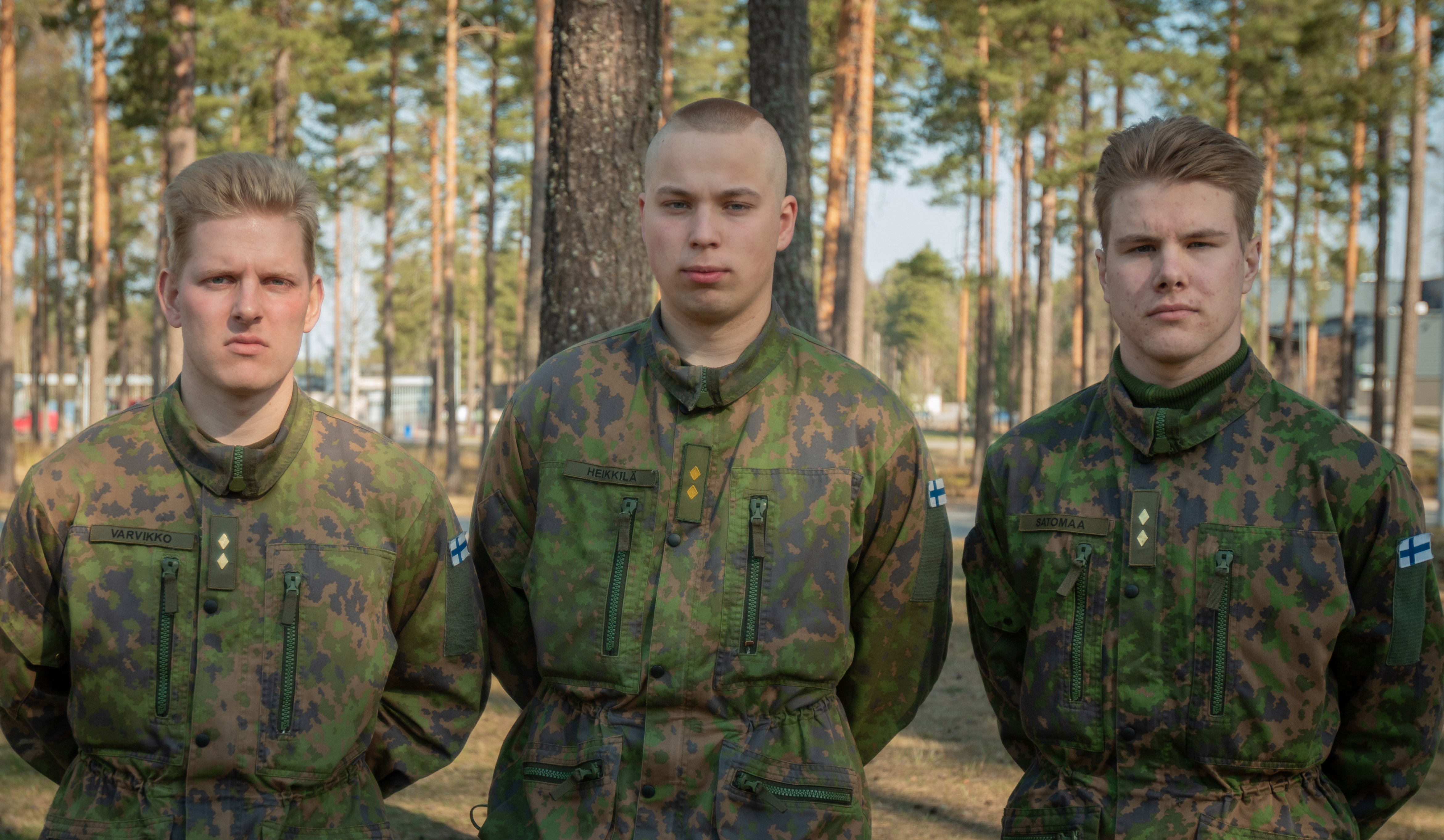 Three Officer Candidates