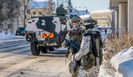 Arméns lokalförsvarsövningar syns på olika håll i Finland