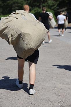 Alokkaat Hokkanen ja Byman Santahaminassa