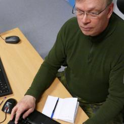 Reservin luutnantti Koskiaho on löytänyt maakuntakomppaniasta mielenkiintoisia tehtäviä.