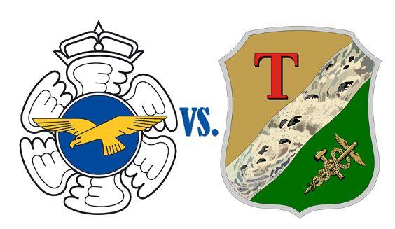 Ilmavoimat vs. Team Tampere -ottelulogo