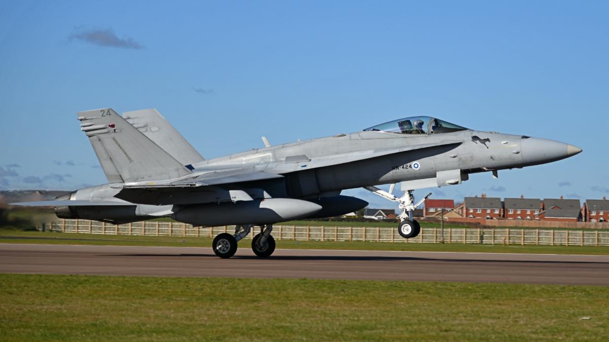 F/A-18 Hornet at RAF Waddington