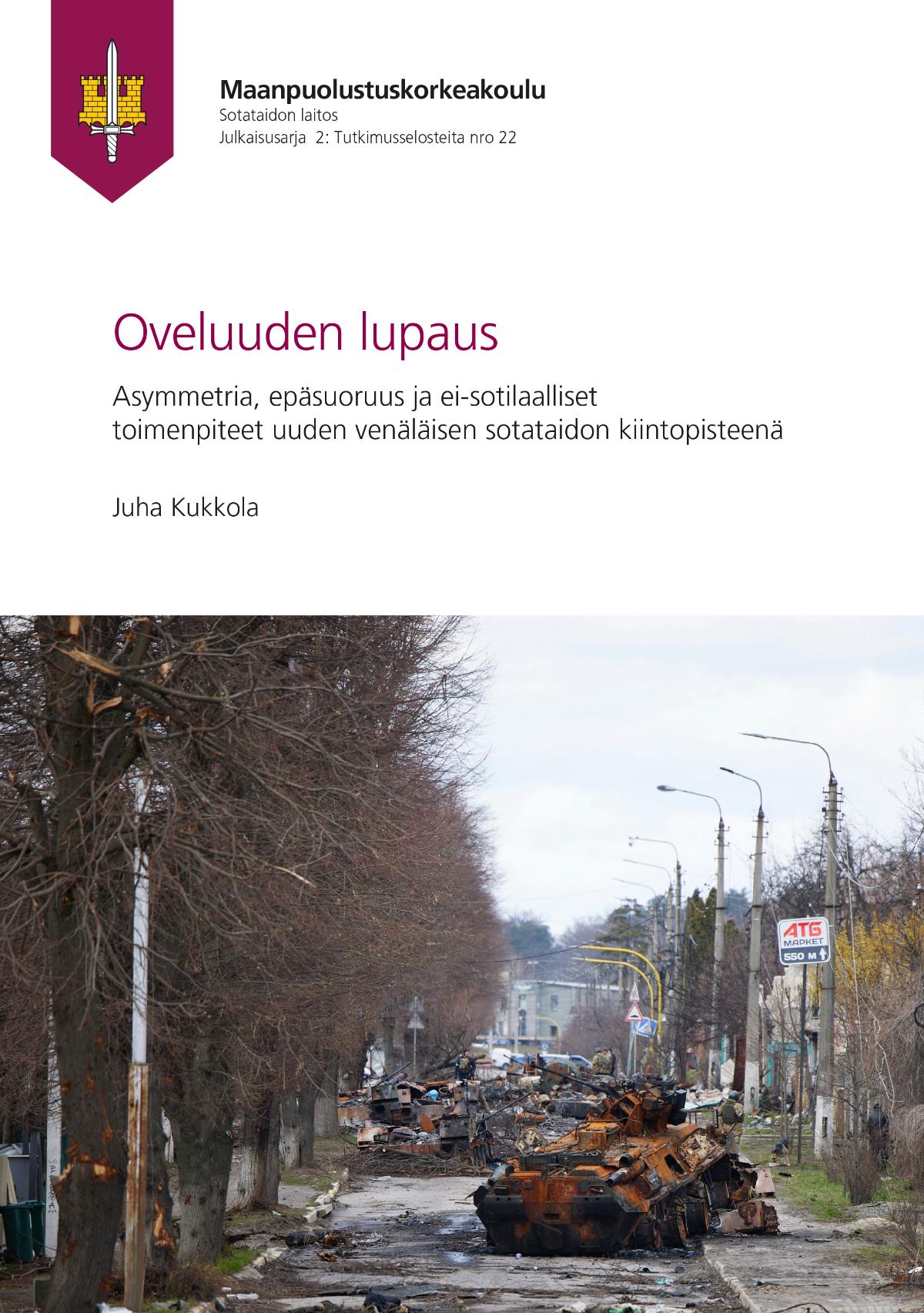 Kansikuvassa tuhottua venäläiskalustoa Butshassa Ukrainassa