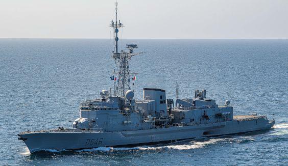 French Navy ships Latouche-Tréville at sea. A photo of the French Navy.