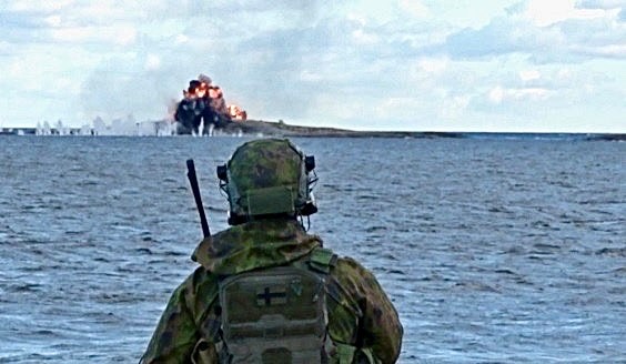 Finnish Joint Terminal Attack Controller on the coast of Finland.