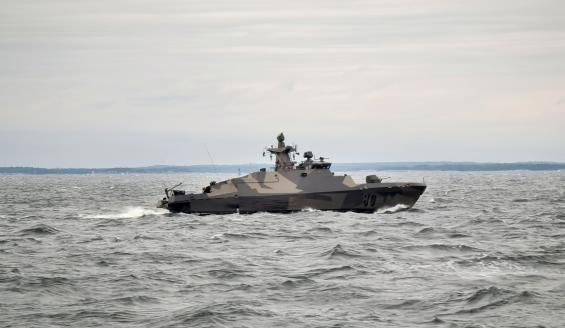 Missile boat Hamina at sea