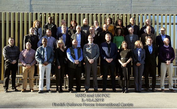 Group picture of the NATO UN POC course  participants
